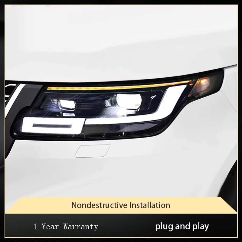 2 PCS Auto Lights For 2018-2022 Land Rover Range Rover Executive Modified DRL Headlight LED Projector Lens Car Part Accessories