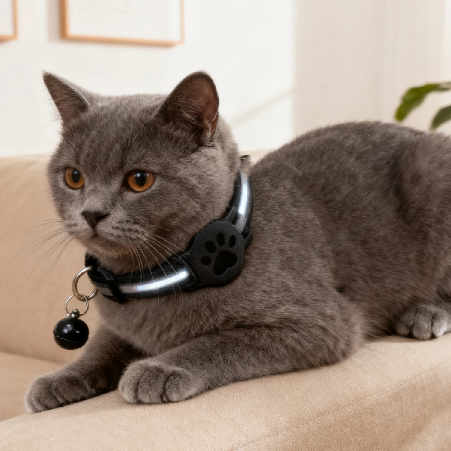 طوق تعقب GPS للقطط، جهاز عاكس لموقع الحيوانات الأليفة مناسب لأجهزة Apple Airtag قابلة للتعديل ومضادة للفقدان، أطواق تعقب GPS