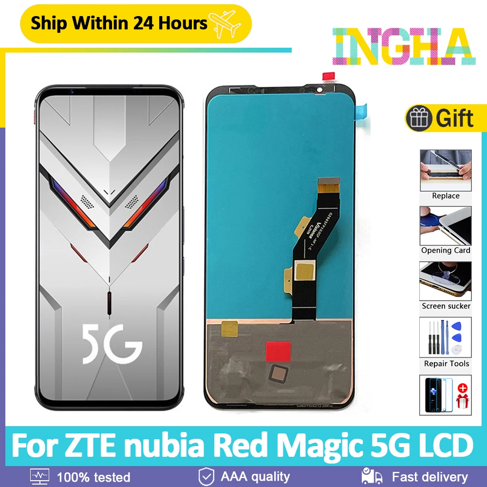 หน้าจอ LCD สำหรับ ZTE nubia Red Magic 5G NX659J ขนาด 6.65 นิ้ว คุณภาพสูง ตอบโจทย์ผู้ใช้งานที่ต้องการเปลี่ยนหน้าจอแบบมีคุณภาพ