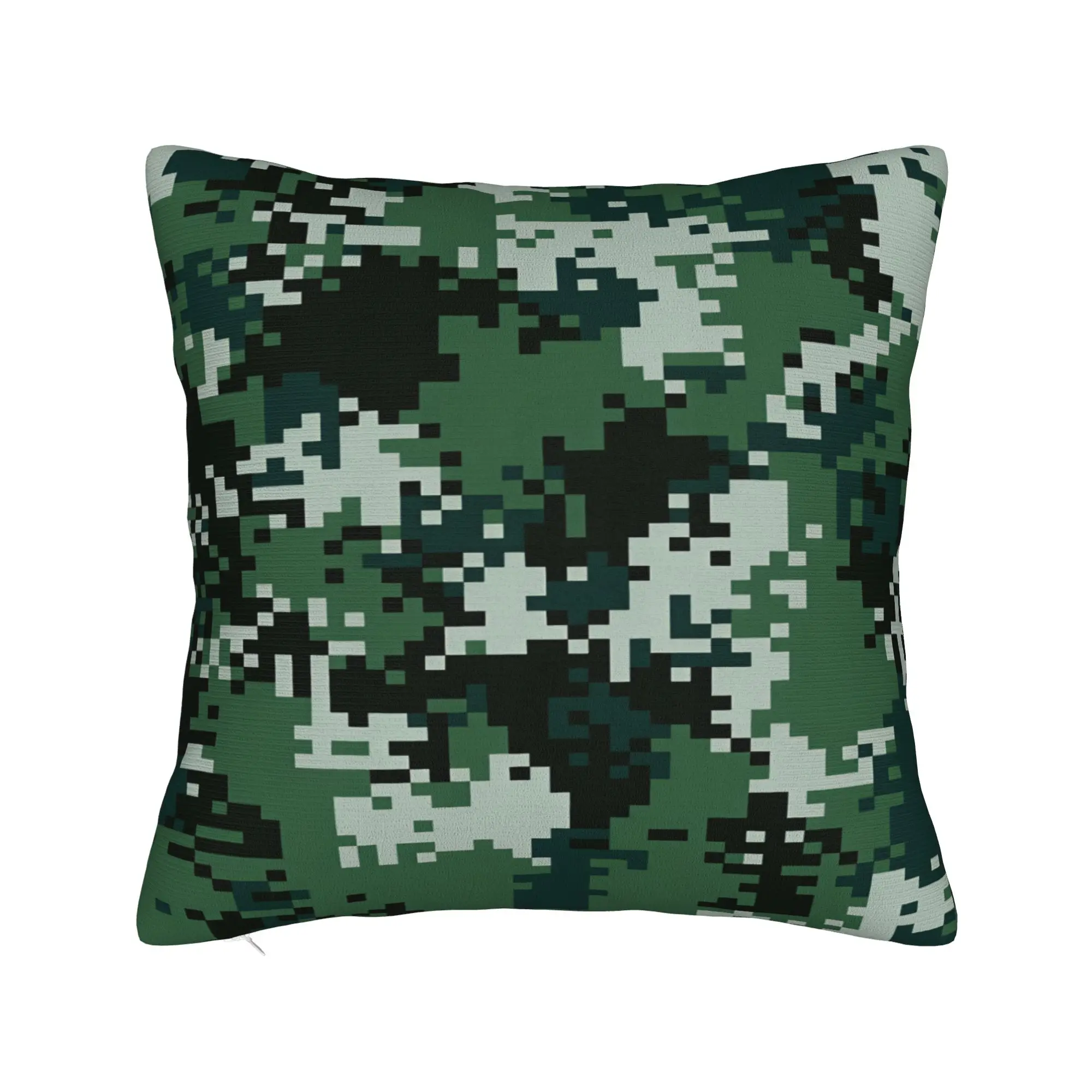 Pillow Cover Green Digital Woodland Camo  Kawaii Pillow Case For Wedding Party Home Decor Pillowcases