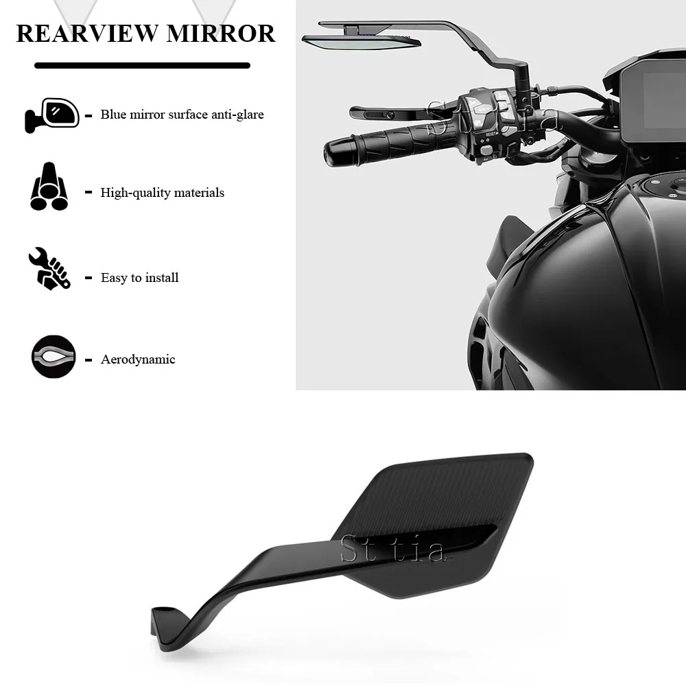 

Зеркала заднего вида для мотоциклов Kawasaki Z1100 Z1100SE Z1100 SE 2025 2026, регулируемые, с ветровыми накладками, комплект