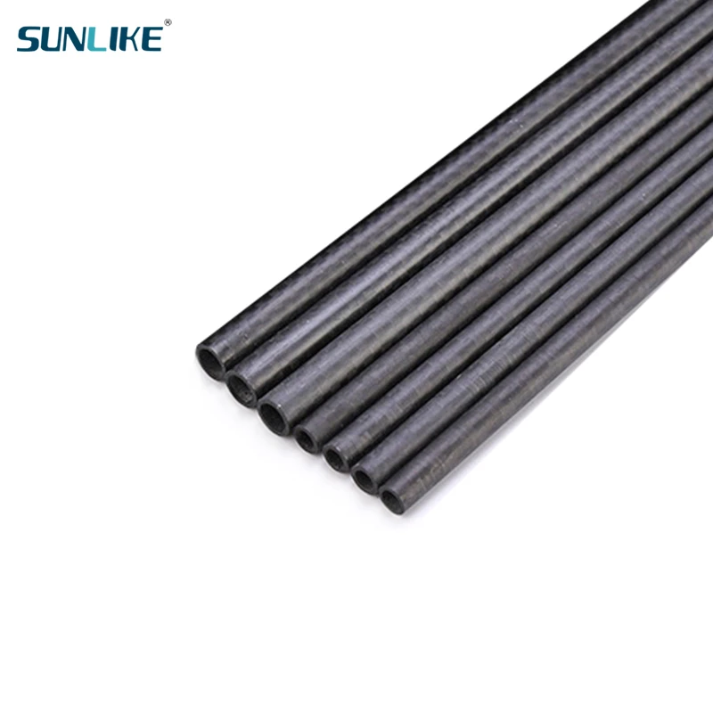 4Pcs/Lot Carbon Fiber Tube Length 500mm Outer Diameter 4mm 5mm 6mm 7mm 8mm 9mm For RC Model Drone Round Tube