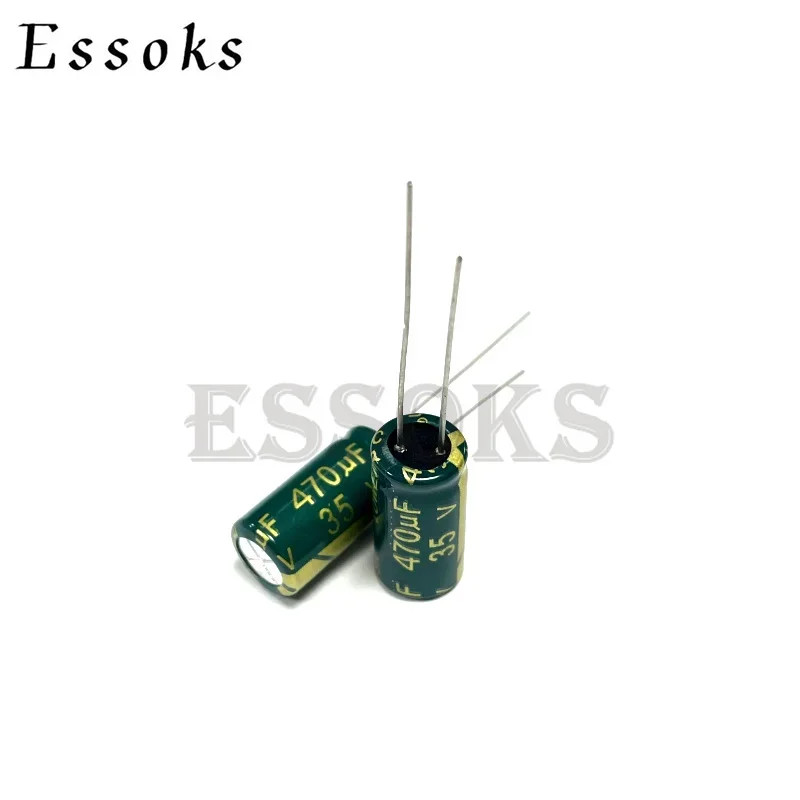 10pcs Electrolytic Capacitor 35V470UF 35V 470UF 8X12 8X16 10X16 mm High Frequency Low ESR Aluminum Capacitors