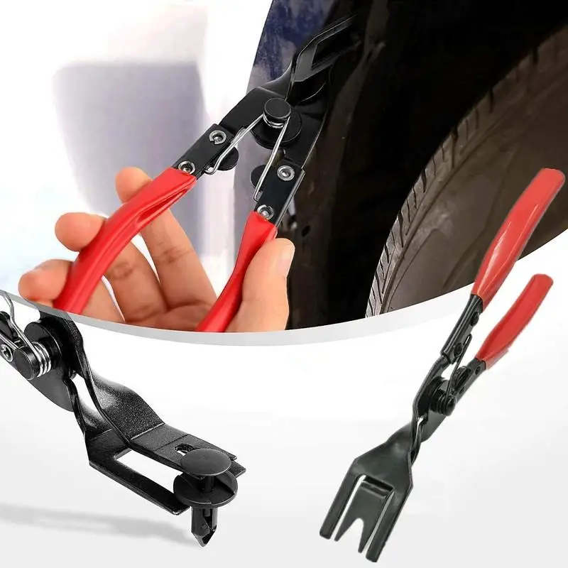 

Car Headlight Repair Installation Tool Trim Clip Removal Pliers Van Door Panel Fascia Dash Interior Plastic Rivets Remover Tools