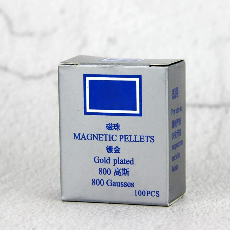 100Pcs 800 Gaussian Magnetic Therapy Patch Magnetic Pellets Magnets Beads Ear Bean Acupuncture Relax Massage Good Effect