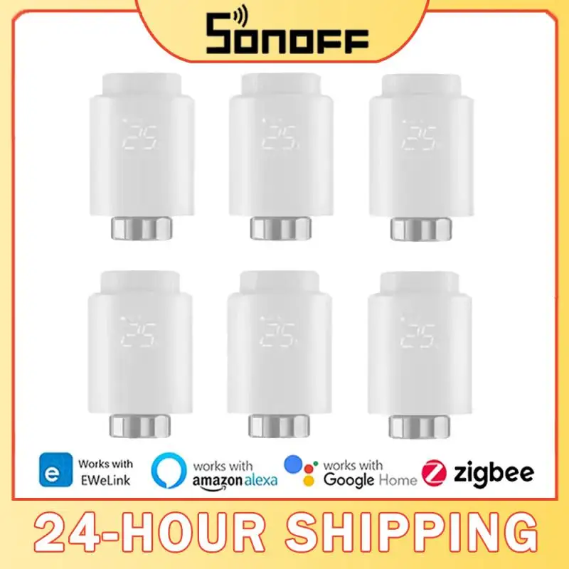 

New SONOFF TRV Zigbee Thermostatic Radiator Valve TRVZB Smart Temperature Control Work With Alexa Google Smartthings ZHA MQTT