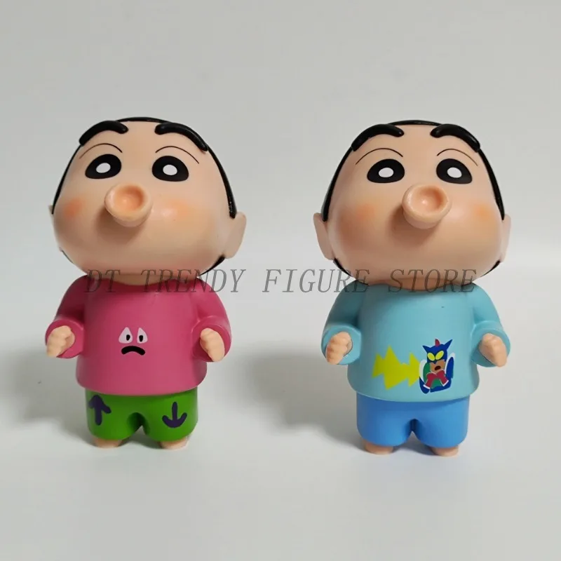 13cm Anime Crayon Shin-Chan Nohara Shinnosuke Action Figure Beeping Mouth Cute PVC Collection Model Ornament Toys For Child Gift