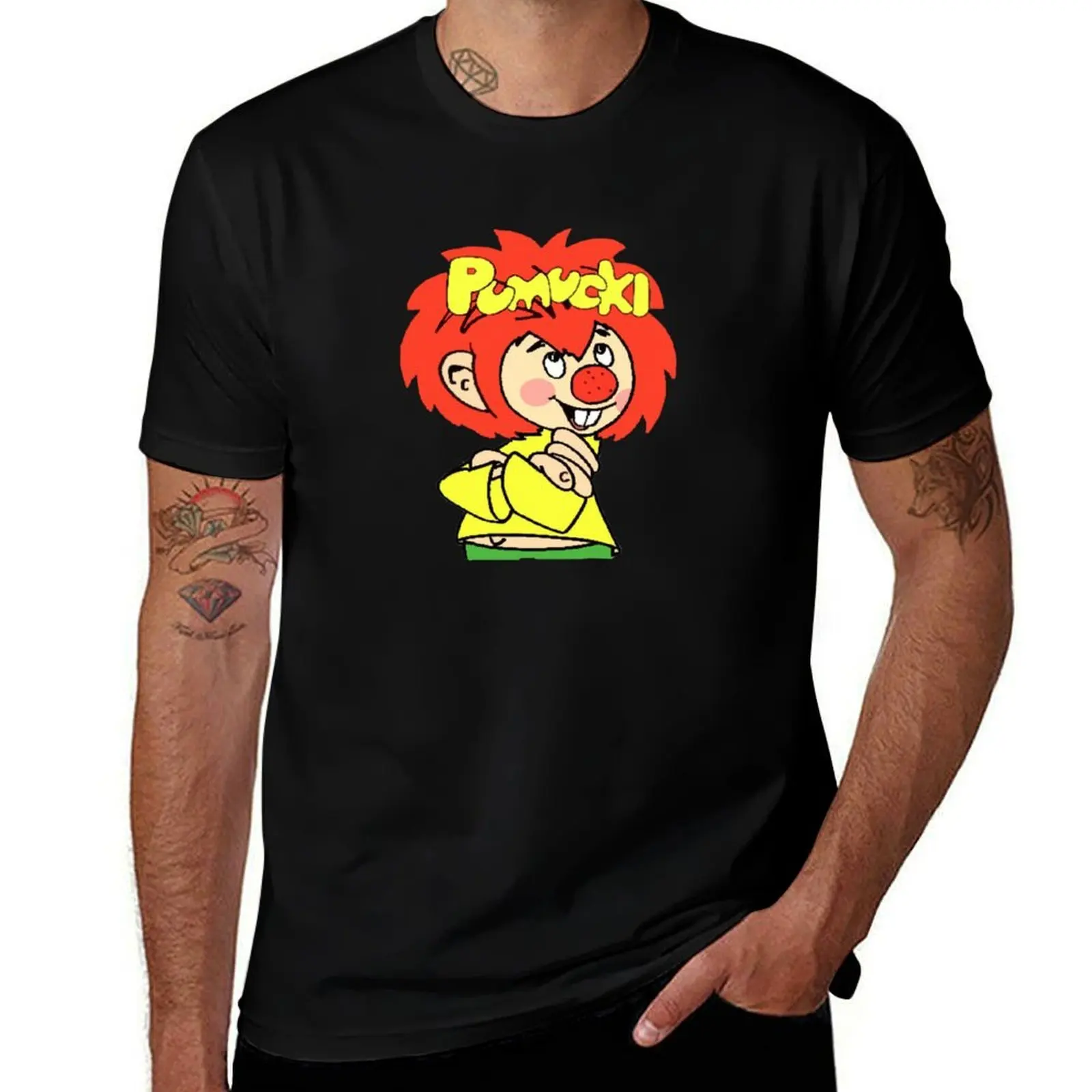 

cotton man graphic t cotton shirts t pumuckl shirts shirt for T-Shirt man t man