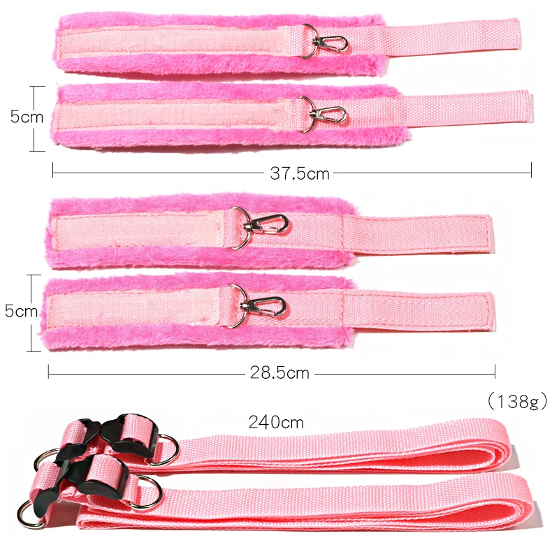 Sex Toys Bed Sex Bondage Kit Restraints Under Mattress Bed Bondage BDSM Set with Handcuff Ankle Cuffs Adult Game Toy for Couples - Image 4