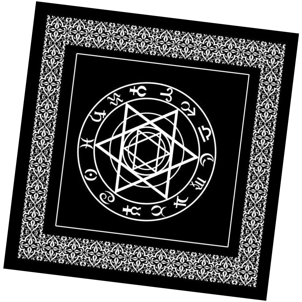 Tablecloth Tarot Tarot Non Woven tablecloth 49cm*49cm Tarot Card Tablecloth Non-Woven Beautiful Pattern Tablecloth New Century W