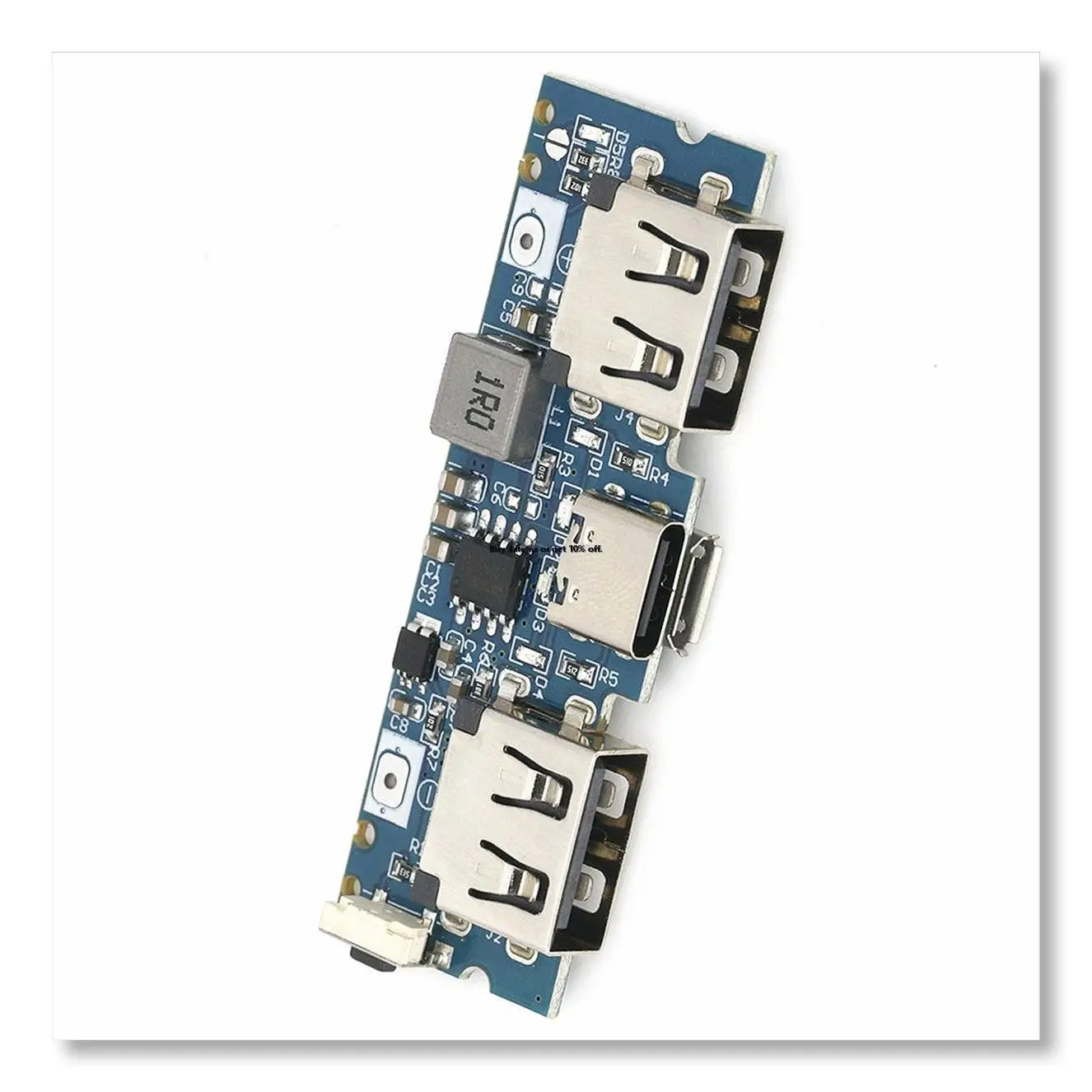 ✤Micro-USB/Type-C 5V 2.4A Dual USB 18650 Boost Battery Charger Board Mobile Power Bank Accessories for Phone DIY A