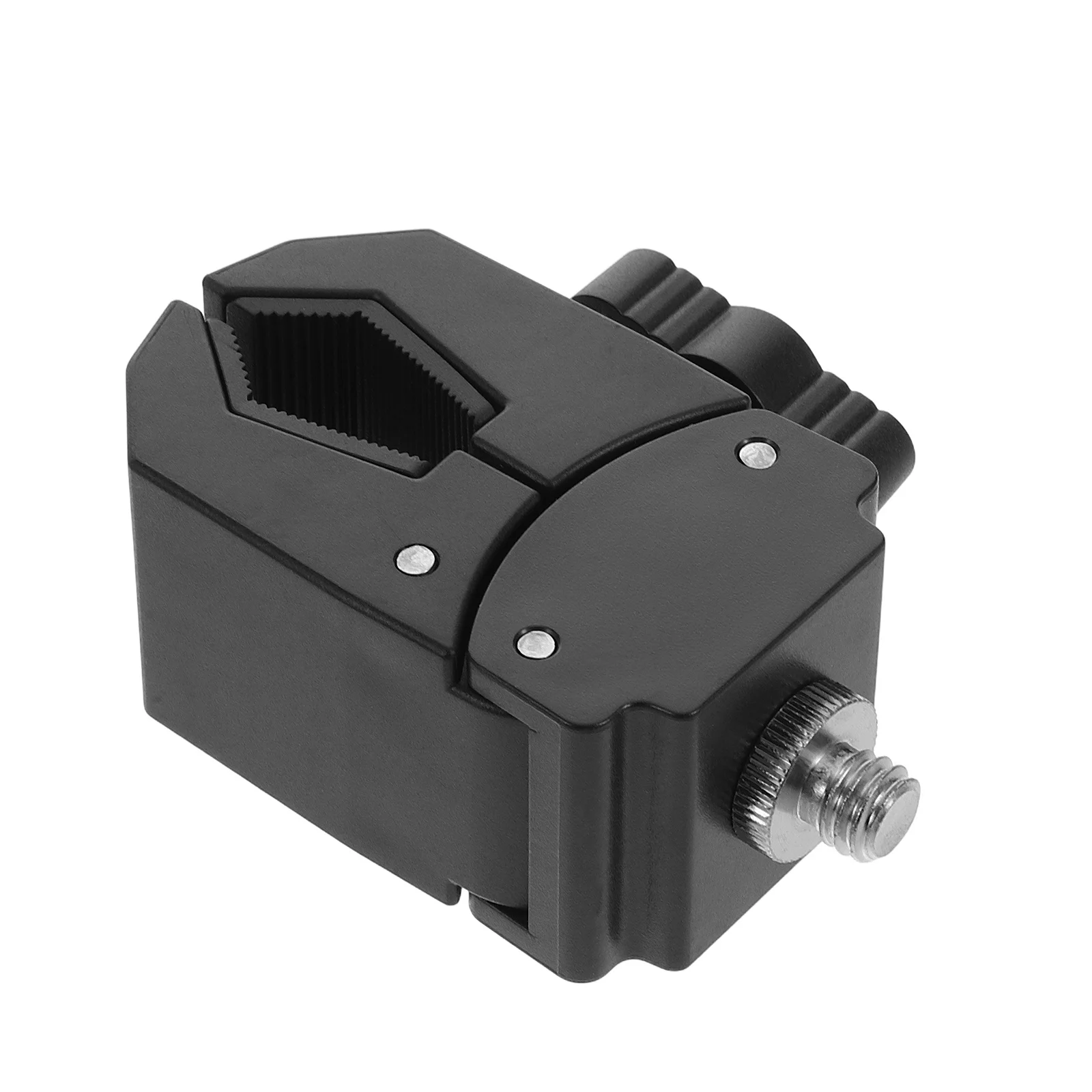 

Microphone Stand Clamp Plastic Clip Adapter for Mic Tripod Pole Easy Installation Compact Portable Enhances Stability Black