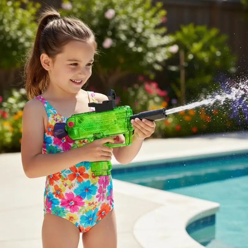 Summer UZI Water  Non Electric Squirt  Large Capacity Water Blaster for Outdoor Pool Beach Games