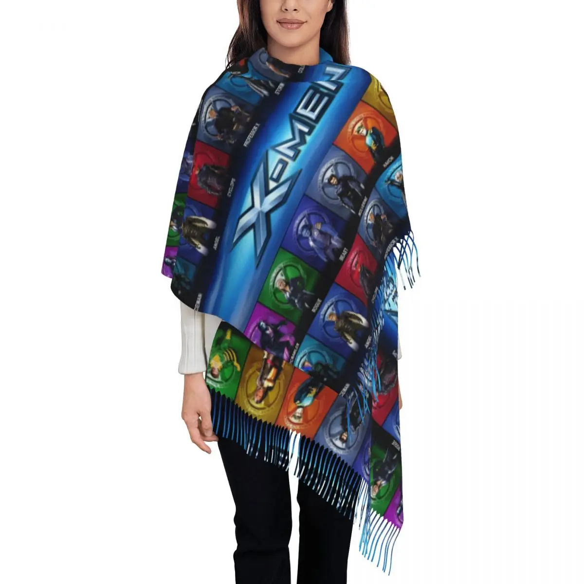 

Custom Tassel Scarf Women Soft Shawls Wraps Ladies Winter Fall Scarves