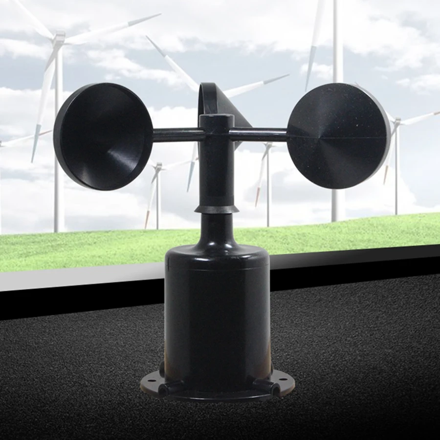 AEE3-0-70M/S Wind Speed Sensor Environment Signal Output Pulse Type Three Cups Wind Speed Sensor Anemometer DC5-30V