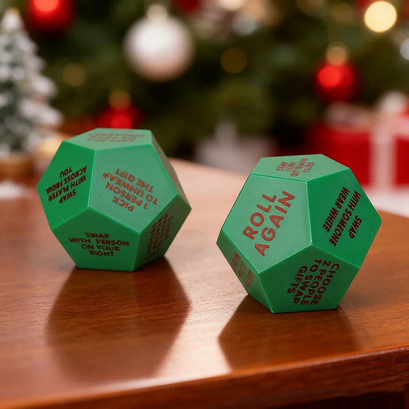 

Santa Swap Gift Exchange Dice Christmas Celebration Family Party Gift Decorations Christmas Party Daily Home Decoration Craft De