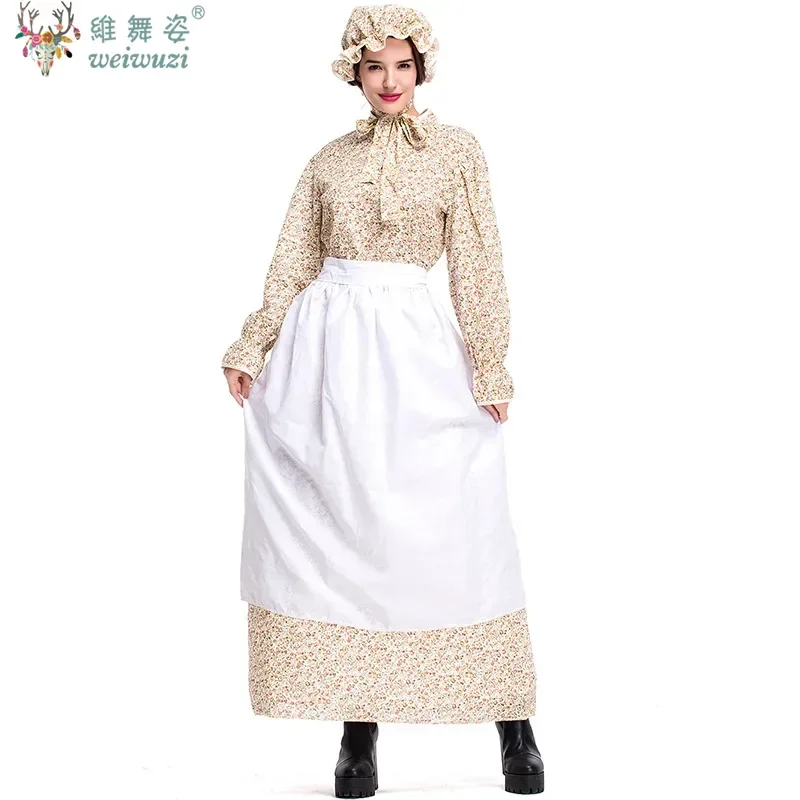 

Parent-child Wolf Grandma Costume Halloween Fairy Tale Theme Cosplay Costume Performance Costume Idyllic Farm Maid Fancy Dress
