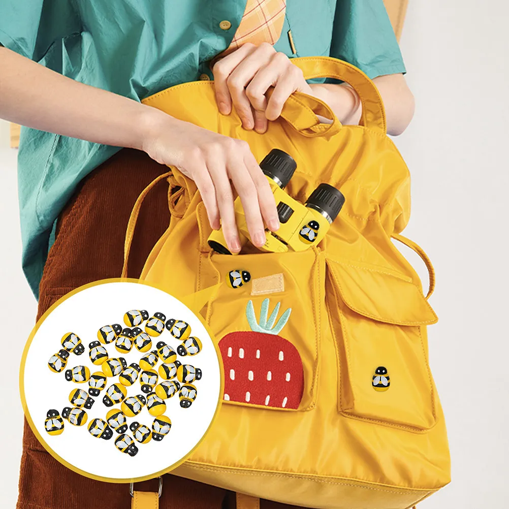 

150 шт. миниатюрных деревянных украшений в виде пчел, очаровательные миниатюрные садовые украшения, аксессуары для микроландшафта, украшения в виде пчел