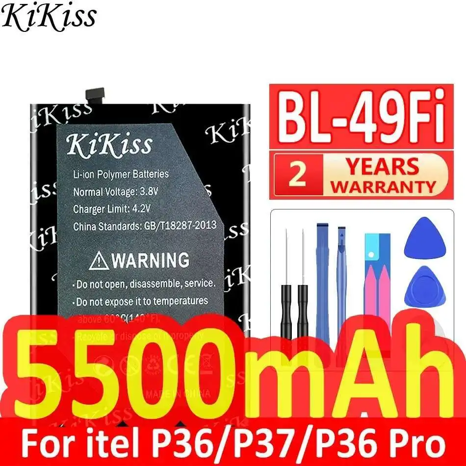 

BL-49Fi для Itel P37 P36 Pro P36pro 5500 мАч долговечный аккумулятор для мобильного телефона
