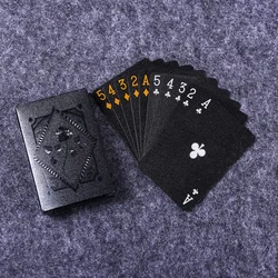 1PcsColor Black Gold Playing Card Game Card Group Waterproof Poker Suit Magic Dmagic Package Board Game Collection Entertainment