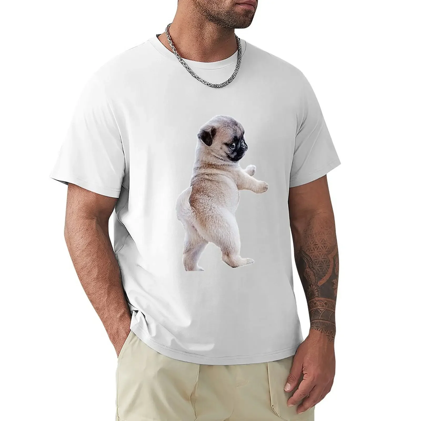 Pug Puppy T-shirt heavyweights tops tshirts for men