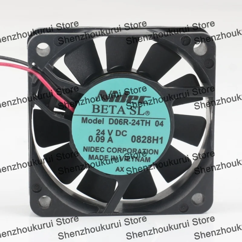 

New Nidec D06R-24TH 04 5V 12V 48V DC 24V 0.09A AC EC 6015 60X60X15MM 6CM Printer Copier Frequency Converter 2 wire Cooling fan
