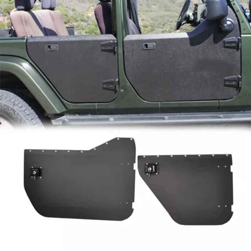 

Suitable for Jeep Wrangler JK 2/4 Door Aluminum Half Doors With Rearview Mirrors