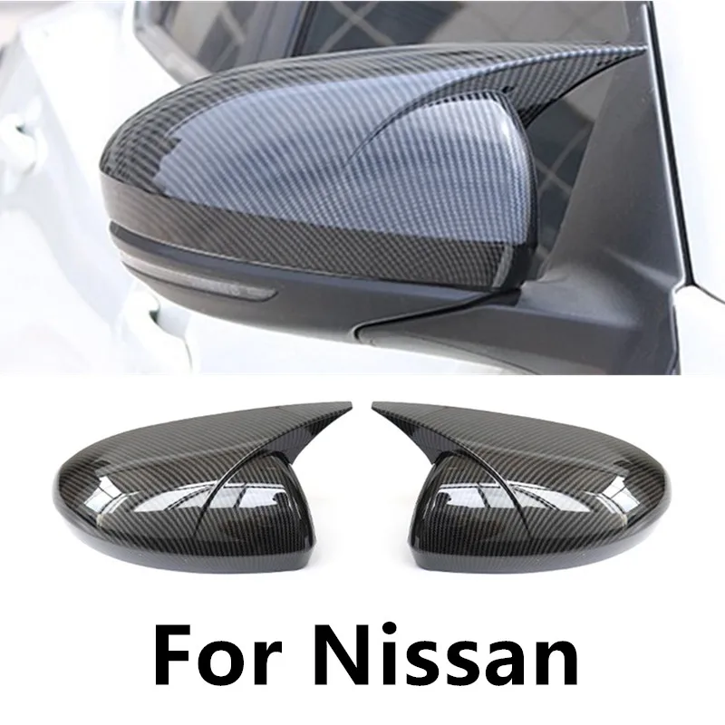 

Car Mirror Decorative Cover Case Trim Shell Housing carbon fiber For Nissan Note 2021 2022 2023 2024 Auto Accessories