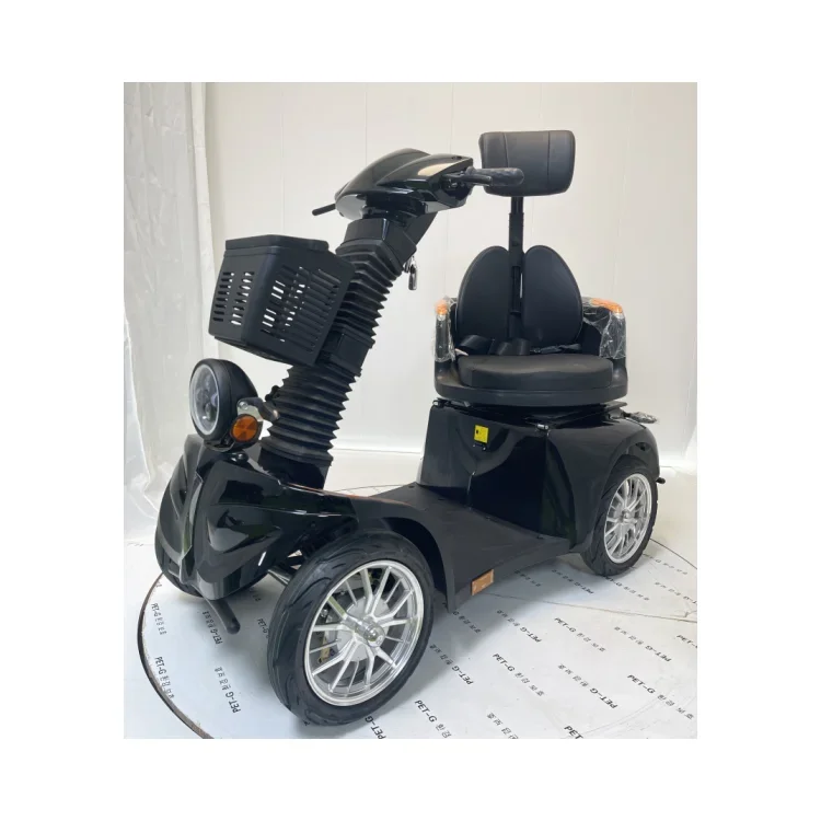 2024 New Elderly Electric Quadricycle 1000W 60V 4 Wheel Electric Vehicle Rotating Seat Spring Self-adjusting Height for Car Head