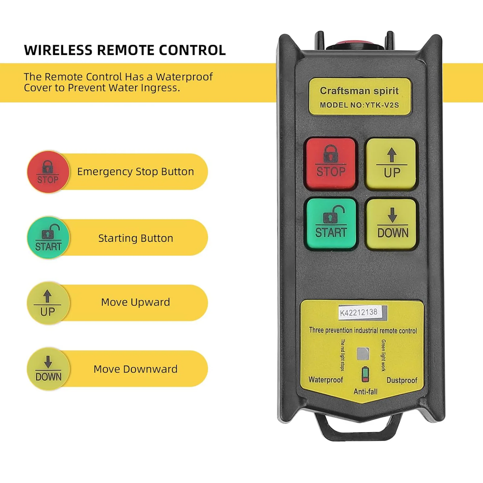رافعة كهربائية 440 رطل رافعة رفع تلقائية مع حبل 12 متر جهاز تحكم عن بعد لاسلكي 110 فولت لمستودع مصنع سقف المرآب #4