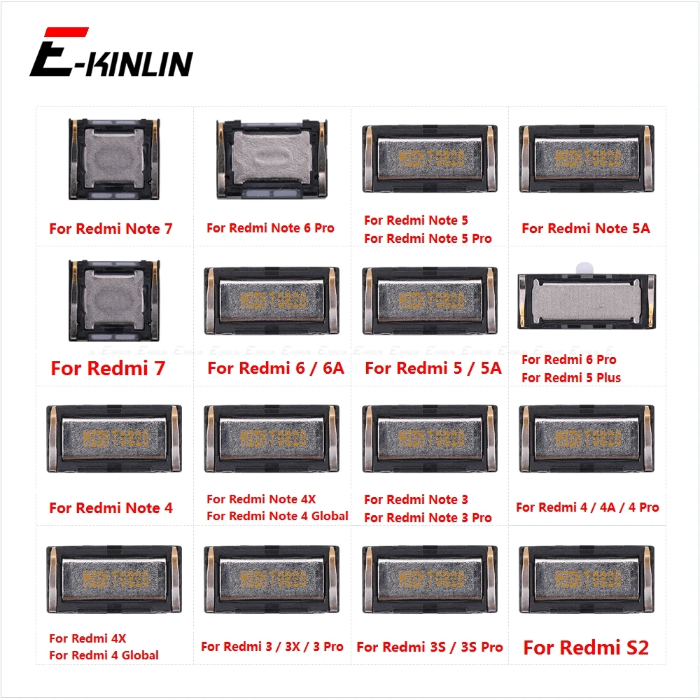 Earpiece Earphone Top Speaker Sound Receiver Flex Cable For XiaoMi Redmi Note 7 6 6A 5 5A 4 4X 4A 3 3X 3S Pro S2 Global