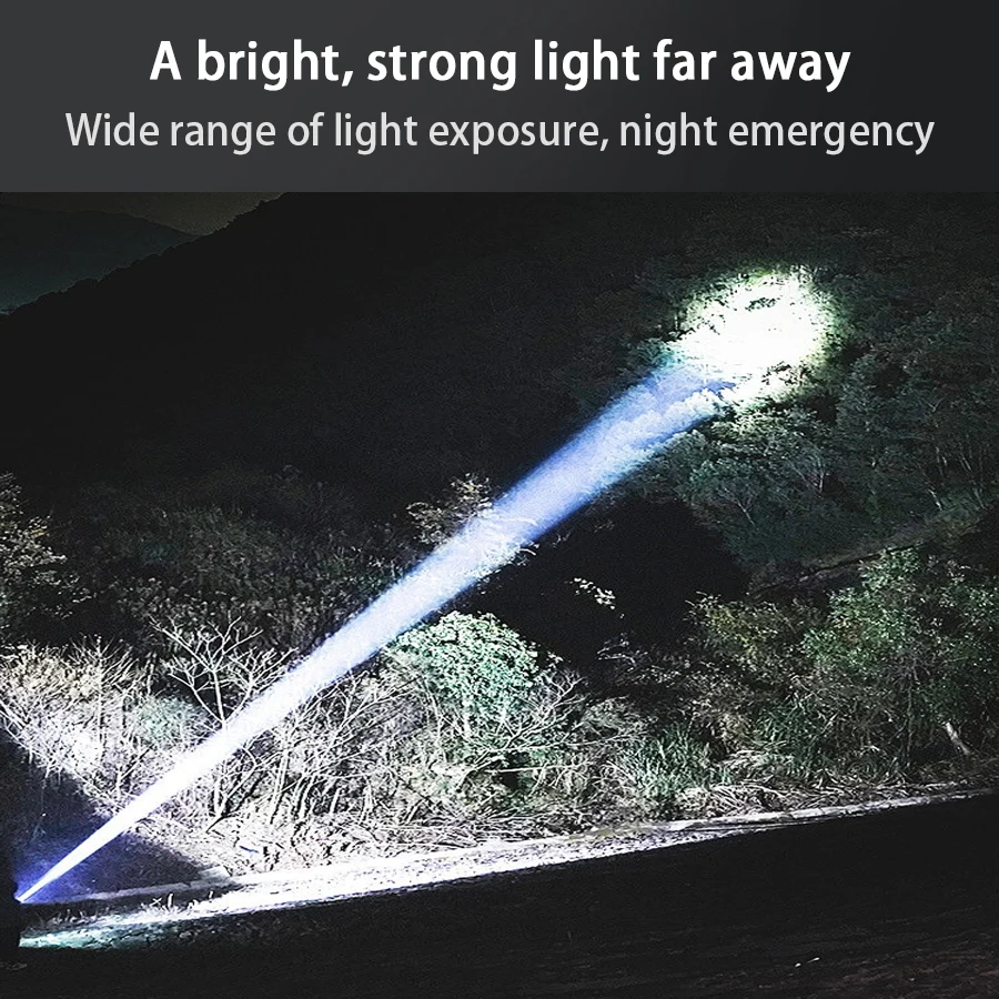 Powerful Mini LED Flashlights Keychain Pocket Flashlight USB Rechageable with 5 modes Portable Searchlight Torch Lamp Lights