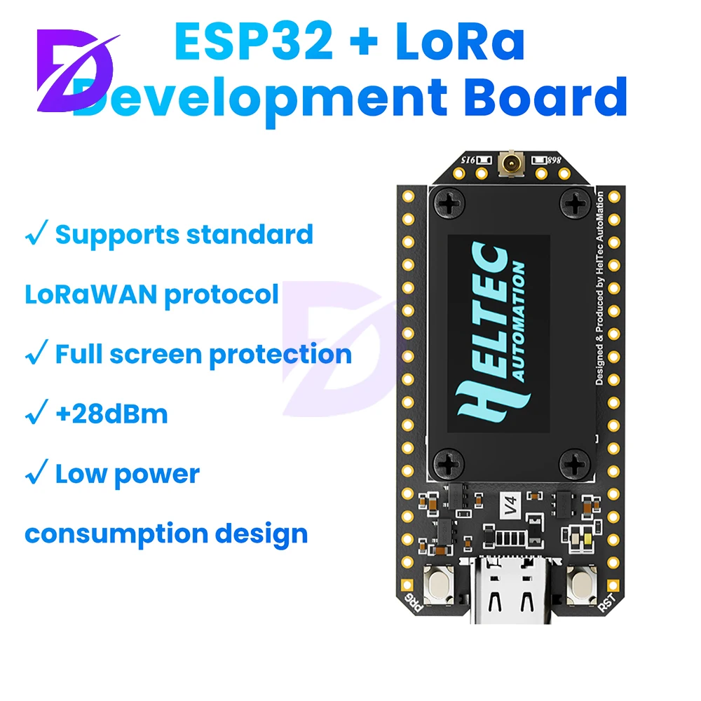 WIFI Lora32 V4 Esp32 BT لوحة تطوير Wifi 0.96 بوصة شاشة OLED ESP32-S3R2 لوحة تطوير إنترنت الأشياء منخفضة الطاقة واجهة من النوع C #2