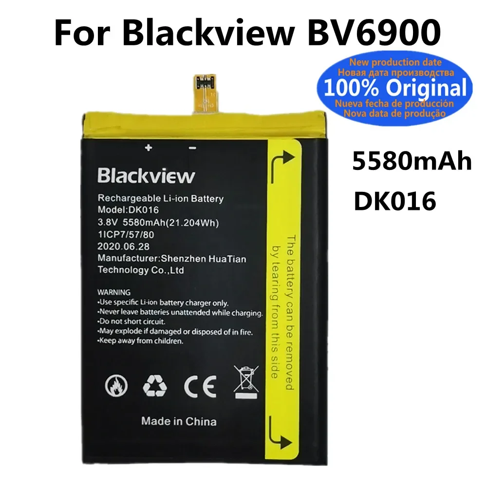 5580mAh DK016 100% Original Phone Battery For Blackview BV6900 Battery Batteria Fast Shipping + Tracking Number