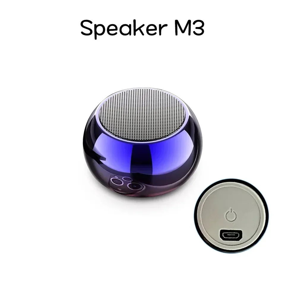  M3 Wireless Bluetooth Speaker Sound Box Audience Metal Stereo Surround Subwoofer Small Mini Portable Bluetooth Speakers 