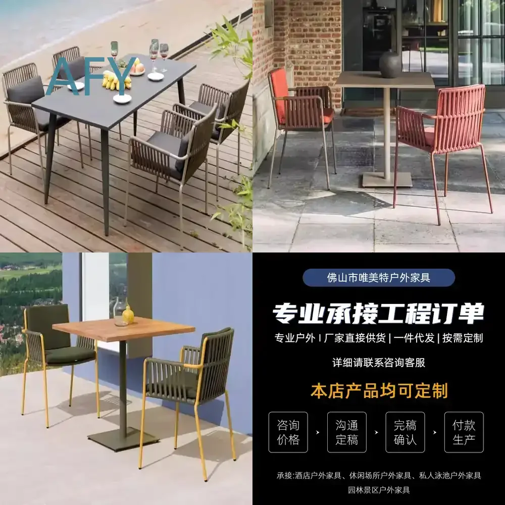 Outdoor Wicker Table and Chairs Set for Patio Deck Balcony Garden Bar Dining Area Waterproof Rattan Furniture for Outdoor