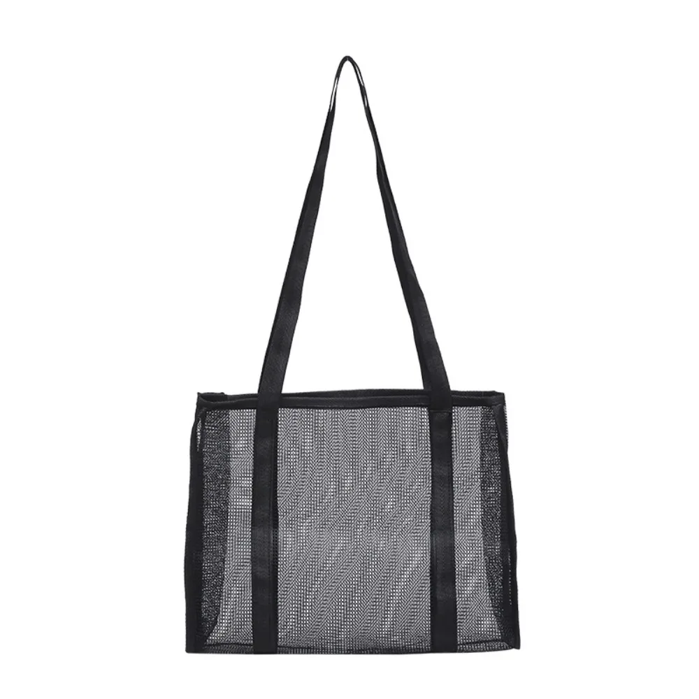 

large capacity Beach Bag Summer Swimming Fitness Bag Transparent Mesh Bag Women Handbag Portable Multifunctional Storage Bag