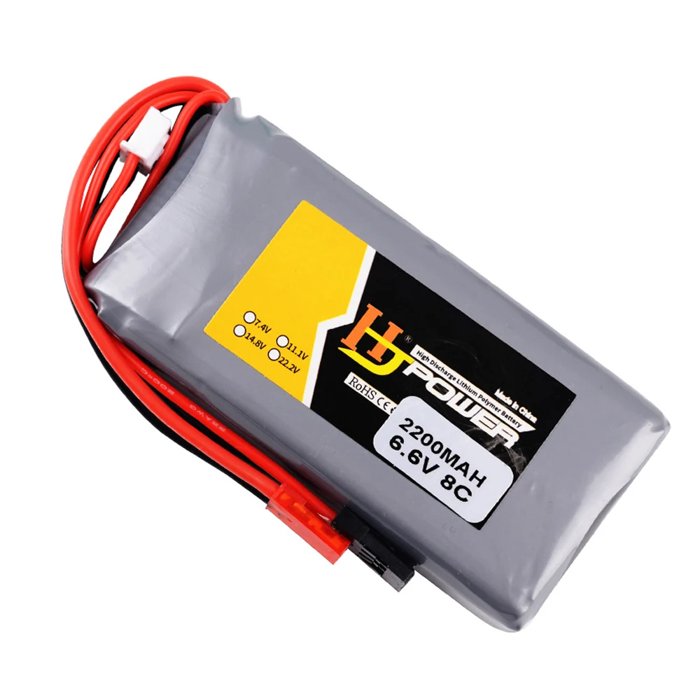 HJ Power 6.6V 2200mah 8C 3PK batteria Lipo batteria telecomando per trasmettitore Futaba 14SG 18SZ 16SZ T8J