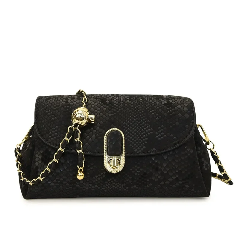 

2025 New Women's Luxury Chain Woven Crossbody Shoulder Bag - French Chic Trendy Versatile Elegant Compact Purse
