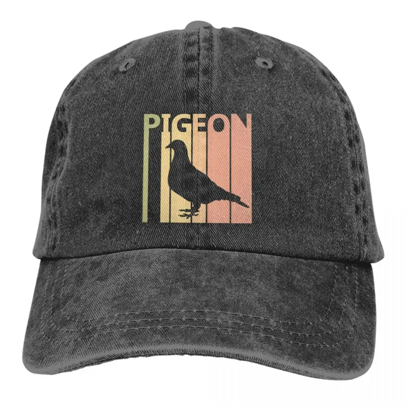 

Washed Men's Baseball Cap Pigeon Trucker Snapback Caps Dad Hat Animal Golf Hats