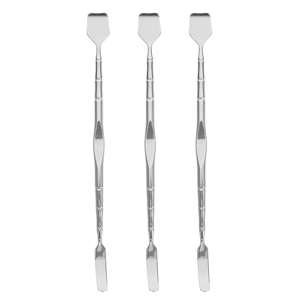 3Pcs Blackhead Extractor Tool Stainless Steel Dual-Head Facial Pore Cleaner Deep Cleansing Chin Cheek Acne Remover