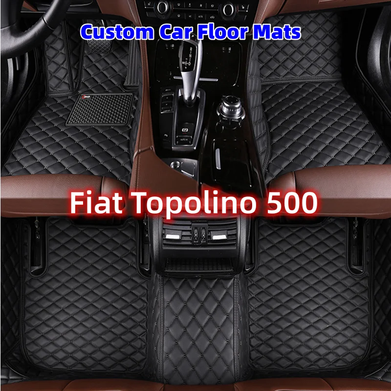 

Полный комплект автомобильных ковриков для Fiat Topolino 500 2012 2011 интерьерные аксессуары для стайлинга под заказ кожаные передние и задние боковые s
