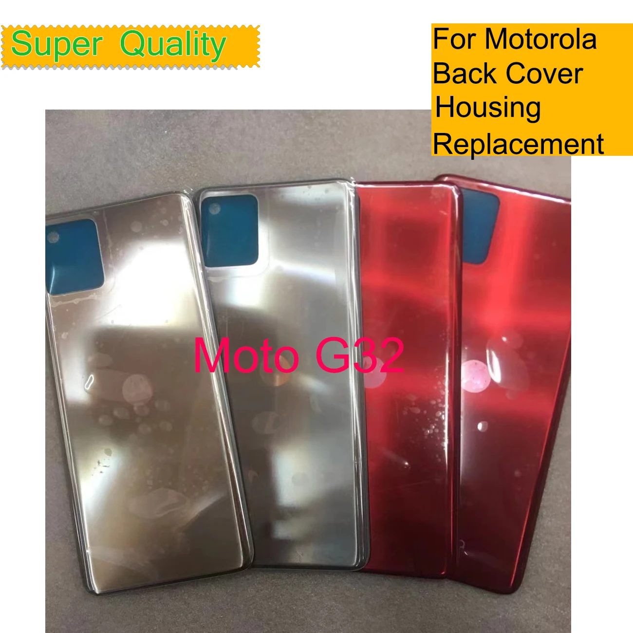 

10Pcs/Lot For Motorola Moto G32 Housing Battery Cover For Moto G32 Back Cover Case Rear Door Chassis Shell Replacement