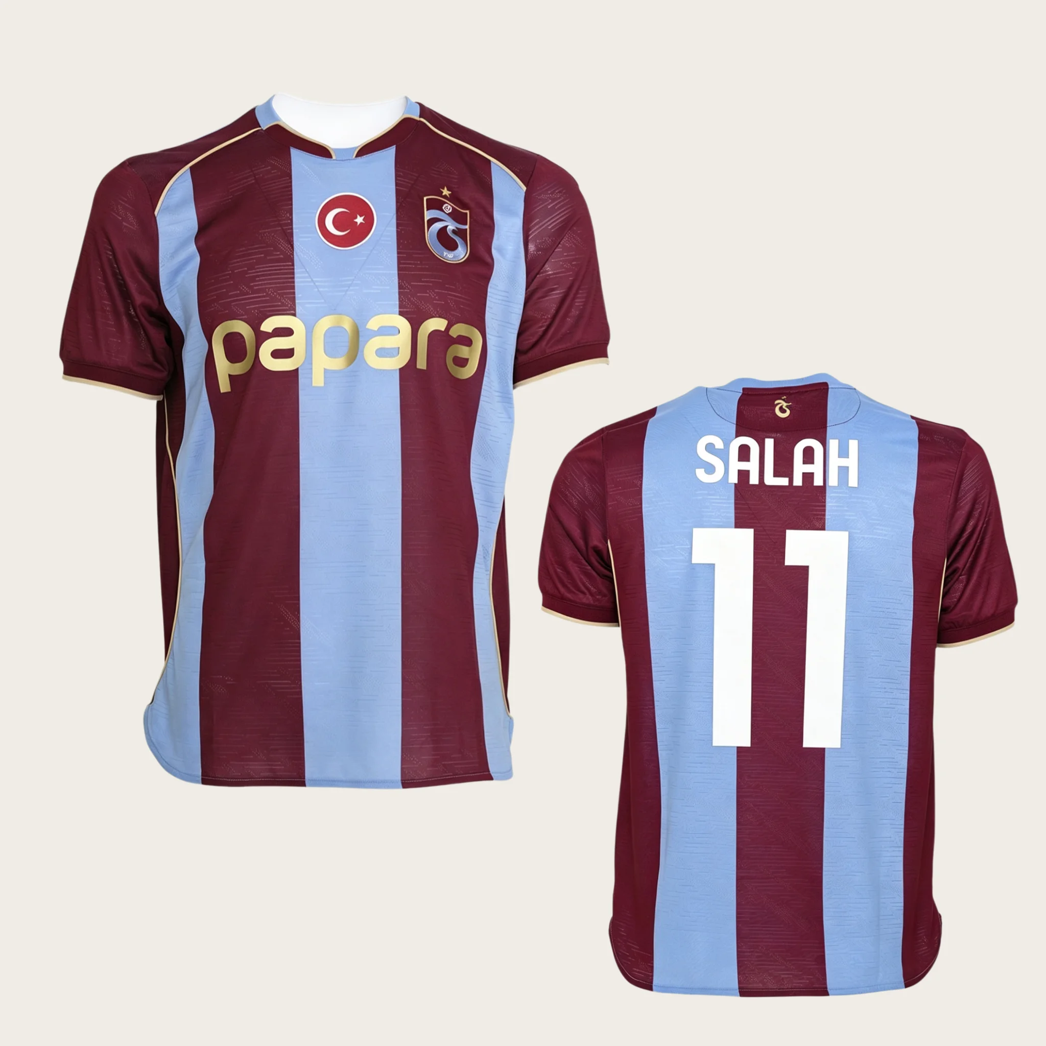 26-27 Trabzonspor Salah Football Jersey Shirt, Men Summer New 3D Sports Tshirt, Training Breathable Quick Drying Sweatshirt