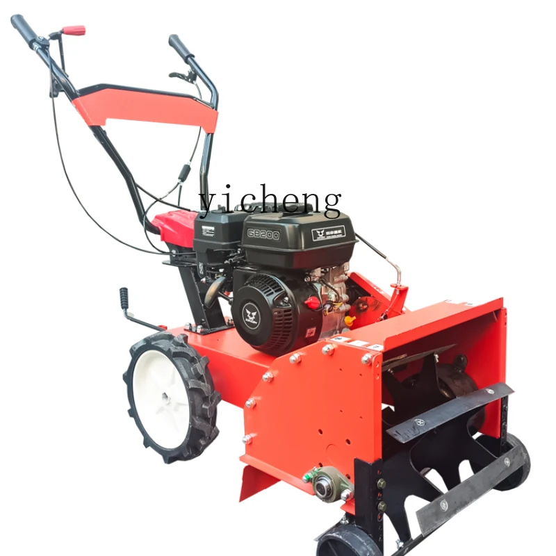 Zk Weeding Machine Household Small Four-Wheel Drive Self-Walking Hand Push New Mowing Orchard Loose Soil Grass