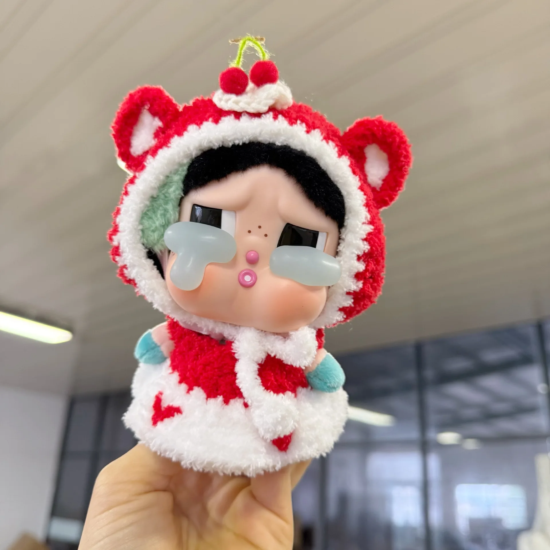 

Для 15 см CRYBABY плачущие детские слезы виниловое лицо плюшевая кукла одежда наряд комбинезон комплект не включая куклу