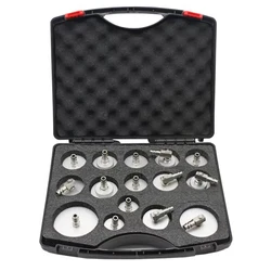 15pcs Kit EU Automobile Brake Oil Changer Special Joint Adapter Complete Set of Brake Oil Change Tool For BMW Audi Volkswagen