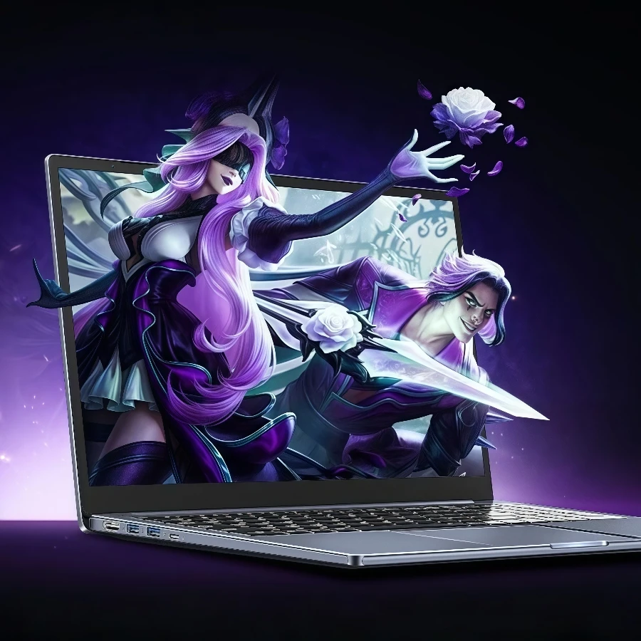 15.6" Ultraslim Gaming Laptop Intel N95 GTX1060 Portable Laptops notebook computer pc Windows 11 32GB DDR4 512GB IPS special