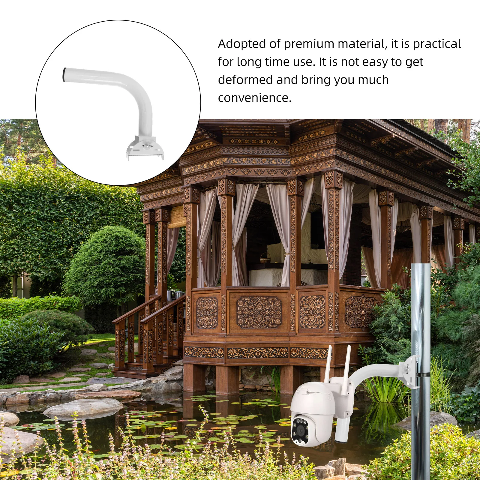 

Wireless Mount Durable Waterproof Outdoor Antenna Bracket Pole Simple Installation Electronics Mounting Signal