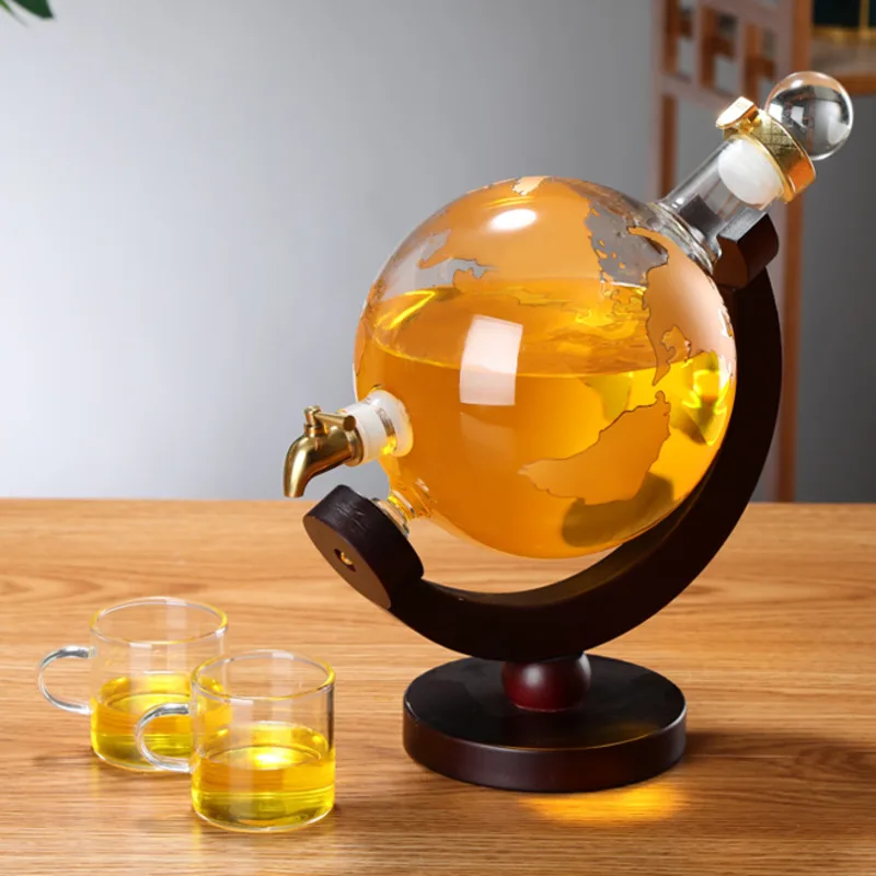 Creative Globe Ginseng Bubble Bottle Home Sealed Multi-functional Storage Tank Beer And Beverage Juice Glass Bottle